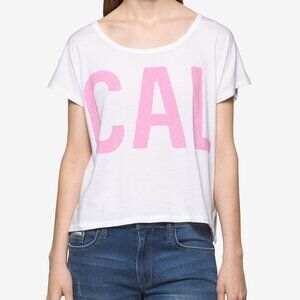 Calvin Klein Jeans Women's Pink and white Graphic T- Shirt